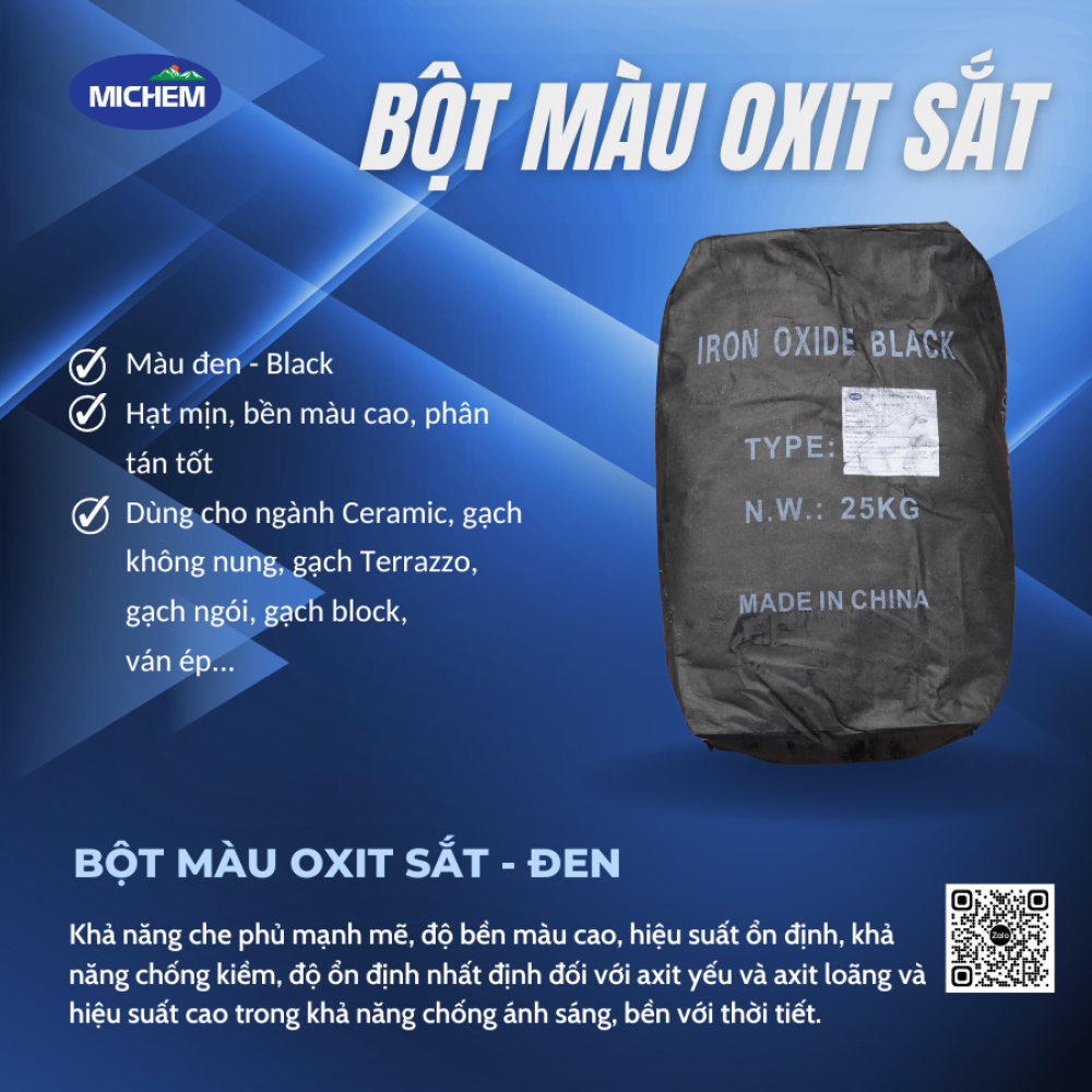 Bột màu Oxit sắt - Màu Đen