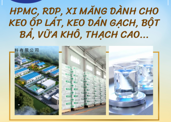 Michem – Nhà Phân Phối Bộ Nguyên Liệu HPMC, RDP, Xi Măng Cho Ngành Sản Xuất Bột Bả, Vữa Khô, Keo Dán Gạch, Keo Ốp Lát, Thạch Cao